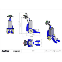 Zallys M14 with hydraulický životný systém Z174.700