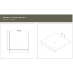 Platina z nehrdzavejúcej ocele 87721