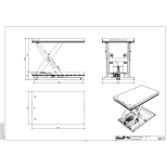 Výťahová plocha jednoduchých nožníc CL2000