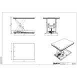Výťahová plocha jednoduchých nožníc CL2000B