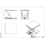 Výťahová plocha jednoduchých nožníc CB1200