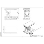 Zdvíhacia plošina jednoduché nožnice TM6000