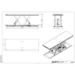 Výťahová plocha dvojitého horizontálneho nožníka TLH2000