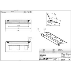 Prejazdová rampa sklápacia 1000x400mm 2t 33535