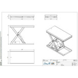 Zdvíhacia plošina jednoduché nožnice nerez TL1000SS