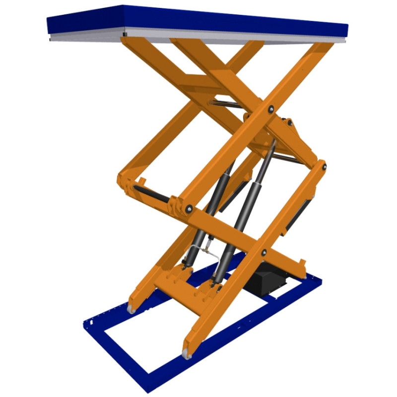 Výťahová plocha dvojitého vertikálneho nožníka TAD2000